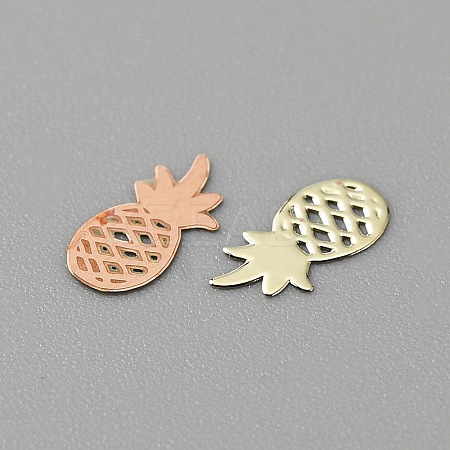 Fruit Style Brass Cabochons MRMJ-WH0003-08I-G-1
