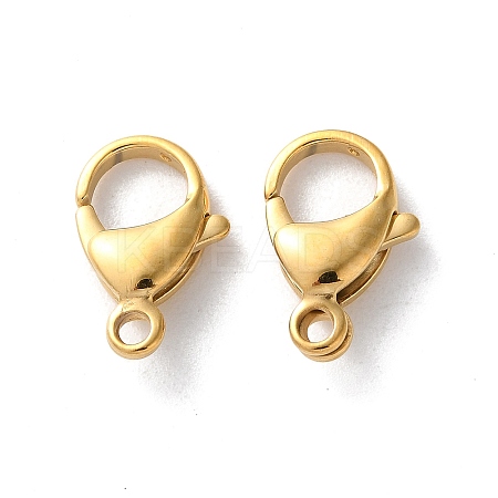 304 Stainless Steel Lobster Claw Clasps STAS-V007-01F-G-1