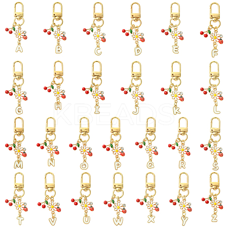 26Pcs Alloy Enamel Pendant Decorations HJEW-YW00176-1