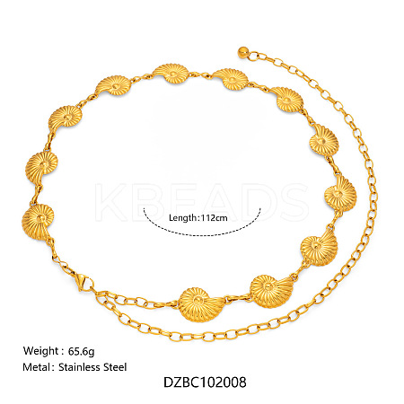 Summer Beach 304 Stainless Steel Link Chain Waist Belly Chains for Sexy Bikini FS-WGD8E2E-05-1