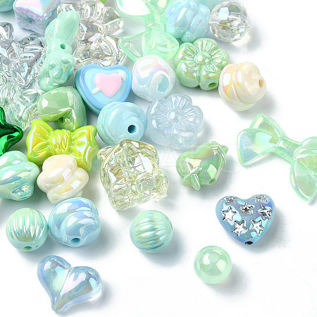 UV Plated Acrylic Bead FIND-CJC0010-90B-1