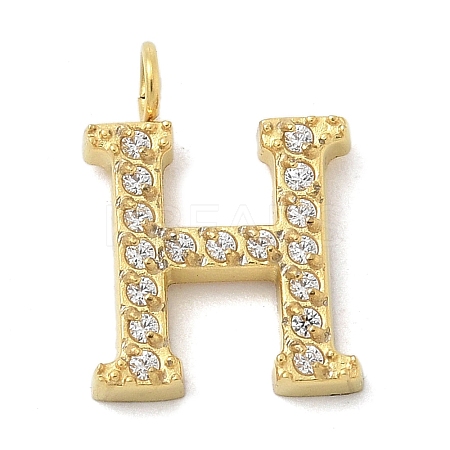 Ion Plating(IP) 304 Stainless Steel Micro Pave Cubic Zirconia Pendants STAS-Z107-03G-08-1