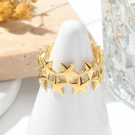 304 Stainless Steel Open Cuff Rings for Women LS-STAS-Z117-20G-1