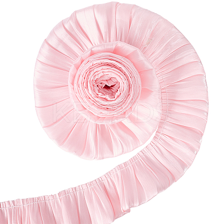 5M Double Layer Polyester Pleated Lace Ribbon OCOR-CY0001-41C-1