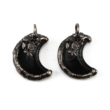 Natural Obsidian Pendants G-H359-05AS-02-1