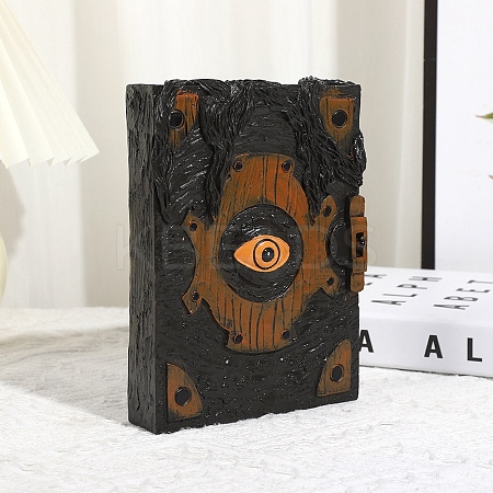 Cross-Border Halloween Demon Eye Horror Book Home Decor Resin Craft Ornament Evil Book Atmosphere PW-WG45B1E-01-1