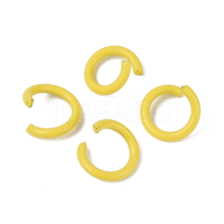 Spray Painted Iron Open Jump Rings IFIN-T017-04B-25-1