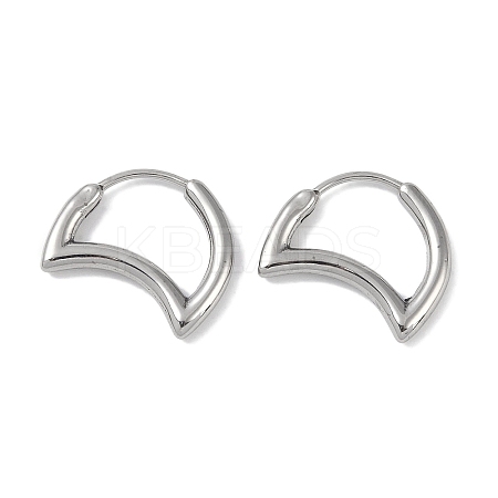 Non-Tarnish 316 Surgical Stainless Steel Hoop Earrings for Women EJEW-P274-18A-P-1