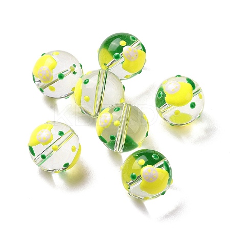 Transparent Glass Beads LAMP-B021-03B-16-1