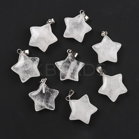 Natural Quartz Crystal Pendants G-I319-01P-04-1