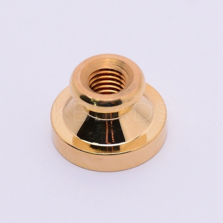 Blank Wax Seal Brass Stamp Head AJEW-WH0162-34E-G-1