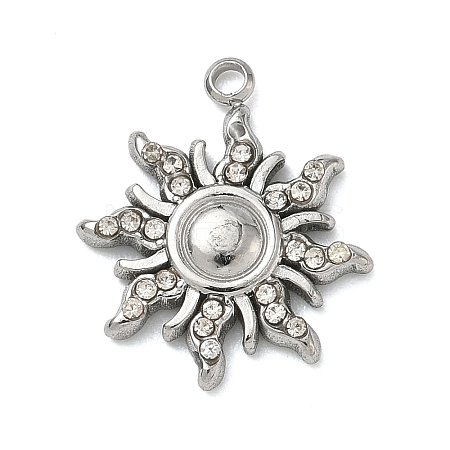 304 Stainless Steel Rhinestone Pendants LS-STAS-I357-03P-1