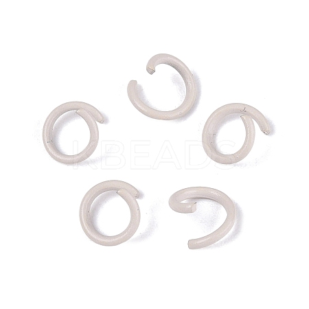 Spray Painted Iron Open Jump Rings IFIN-T017-04C-19-1