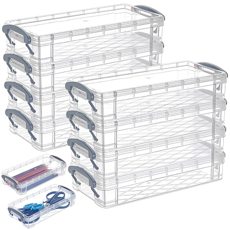 Rectangle Plastic Pencil Case AJEW-WH0596-276B-1