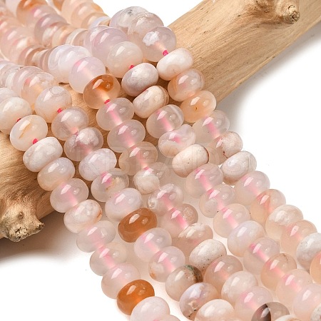 Natural Cherry Blossom Agate Beads Strands G-A280-A19-02-1