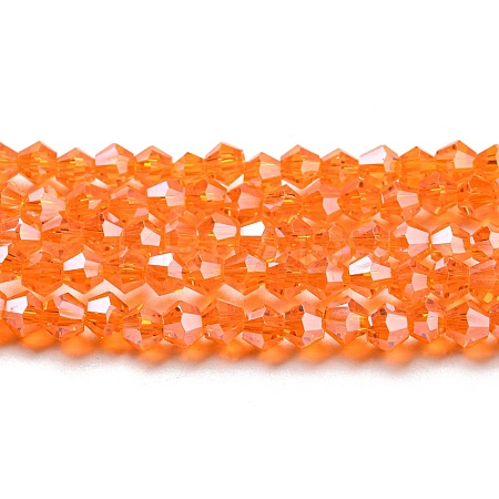 Transparent Electroplate Glass Beads Strands EGLA-A039-T3mm-A11-1