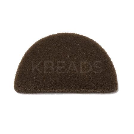 Flocking Opaque Resin Cabochons RESI-K033-07F-1