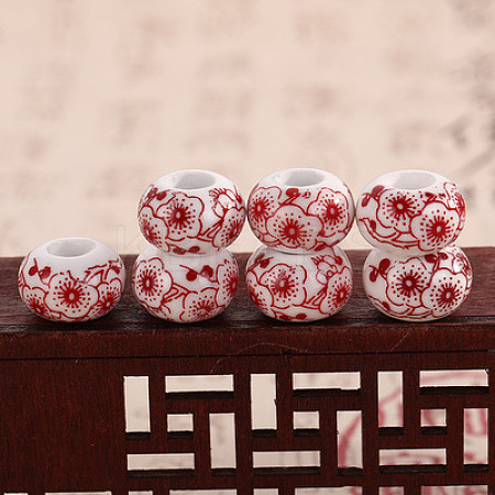 Handmade European Porcelain Beads PORC-TAC0001-03-04-1
