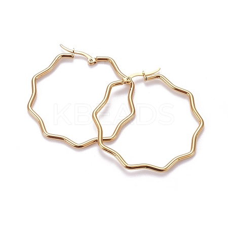 201 Stainless Steel Hoop Earrings EJEW-F205-16G-A-1