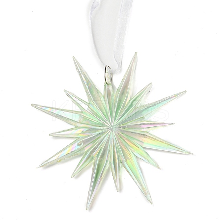 Christmas Transparent Plastic Pendant Decoration LS-HJEW-G022-01A-1