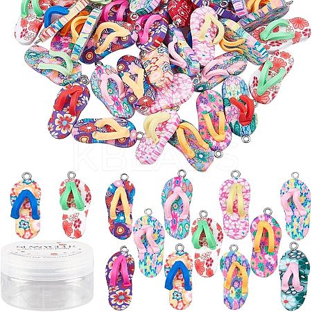 Handmade Polymer Clay Pendants PORC-SC0001-01-1
