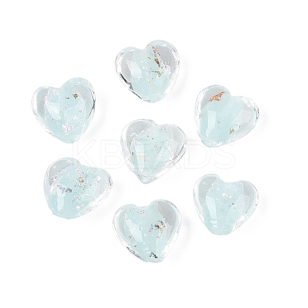 Handmade Foil Glass Beads FOIL-N029-09E-1