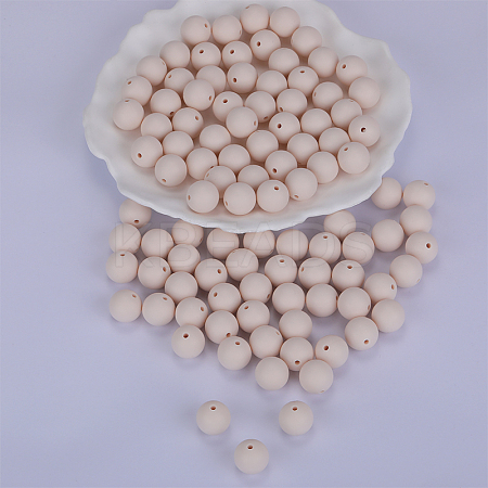 Round Silicone Focal Beads SI-JX0046A-125-1