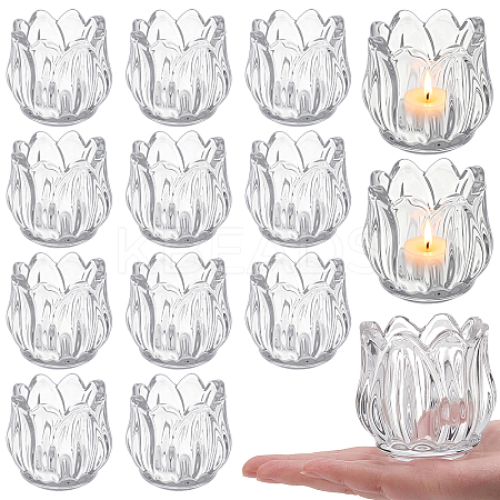 26Pcs Glass Candle Cups AJEW-WA0004-69B-1