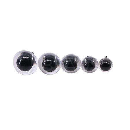 Craft Plastic Doll Eyes Stuffed Toy Eyes X-DIY-Q015-05-8mm-1