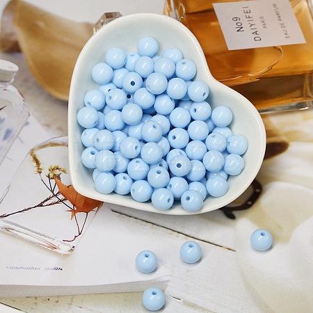 Opaque Acrylic Beads LS-OACR-SZC0001-02B-04-1