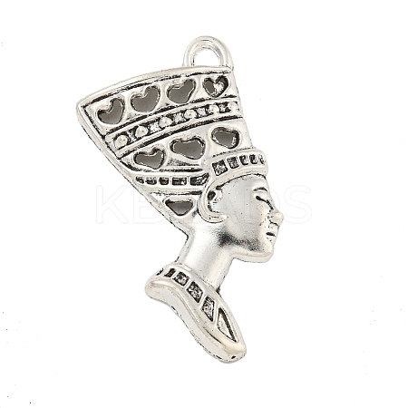 Tibetan Style Alloy Woman Pendants TIBEP-Q043-147-RS-1