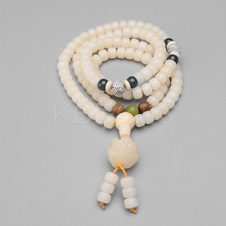 4-Loop Wrap Style Buddhist Jewelry BJEW-S125-14-1