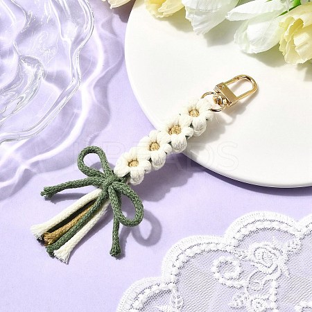 Cotton Pendant Decorations HJEW-TA00396-01-1