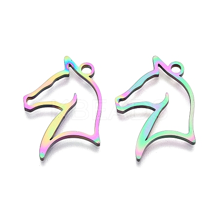 Ion Plating(IP) 201 Stainless Steel Pendants STAS-T063-167M-1