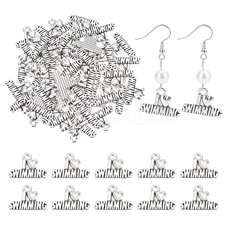 Tibetan Style Zinc Alloy Charms FIND-GL0001-24-1