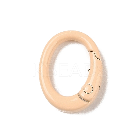 Spray Painted Alloy Spring Gate Rings AJEW-C035-01E-1