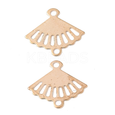 Brass Laser Cut Hollow Connector Charms KK-K277-12KCG-1