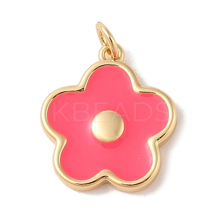 Rack Plating Brass Enamel Pendants KK-Z047-02A-RS-1