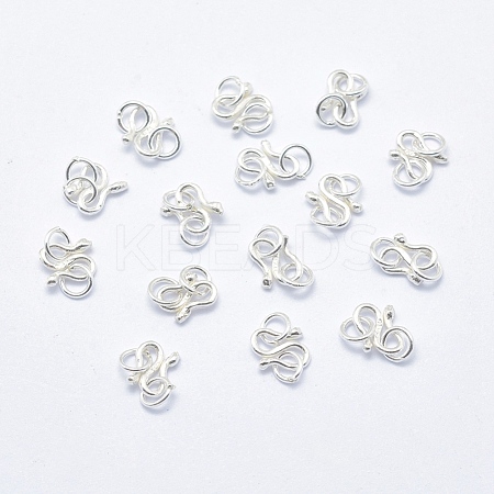 925 Sterling Silver S Shape Clasps STER-I013-33S-1