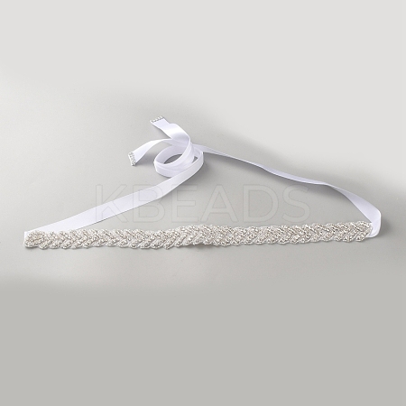 Alloy Rhinstone Chain Belt AJEW-WH20072-39D-1
