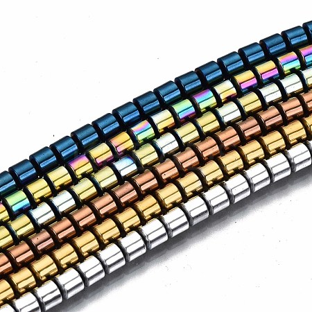 Electroplate Non-magnetic Synthetic Hematite Beads Strands G-T114-61-1