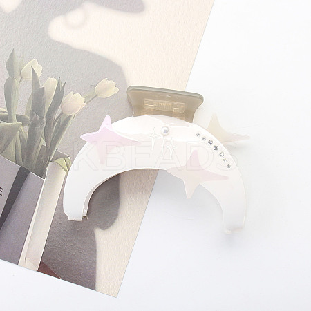 Moon Star Cellulose Acetate Claw Hair Clips PW-WG19680-04-1