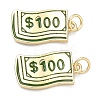 Brass Enamel Pendants KK-F933-11G-1
