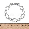 304 Stainless Steel Link Chain Bracelets for Women BJEW-B169-04B-P-6