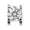 925 Sterling Silver Crystal Moissanite Rhinestone Oval Links STER-D308-04P-1