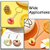20Pcs 10 Colors Opaque Resin Imitation Food Pendants CRES-YW0001-31-6