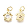 Brass Micro Pave Cubic Zirconia Pendants LS-KK-P187-12C-G-2