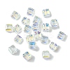 100Pcs Transparent Electroplate Glass Beads GLAA-K064-08A-AB01-1