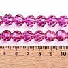 Baking Paint Transparent Glass Beads X1-DGLA-A035-T10mm-A03-5
