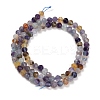 Natural Purple Fluorite Beads Strands GG-CBA753B-A01-4mm-4